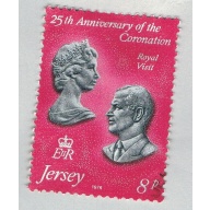 Jersey 195 Used Elizabeth II Portraits 1 1978 (BP64913)