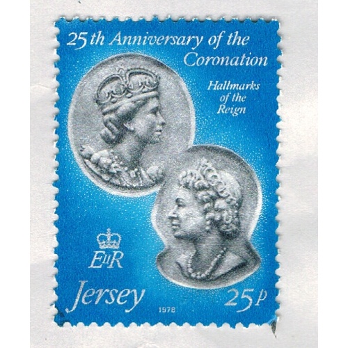 Jersey 196 Used Elizabeth II Portraits 1978 (BP64915)