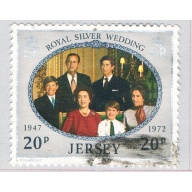 Jersey 76 Used Silver Wedding Issue 1 1972 (BP65022)