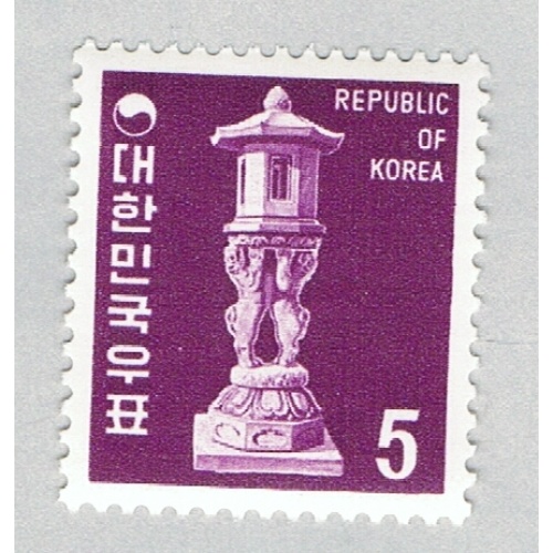 Korea 637 Unused Stone Lamp 2 1969 CV 1.10 (BP65921)