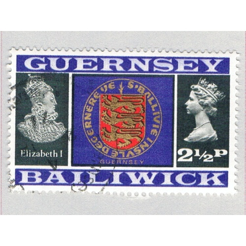 Guernsey 45 Used Arms of Guernsey 1971 (BP66512)