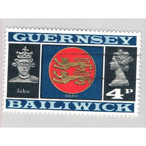 Guernsey 48 Used Arms of Sark 1 1971 (BP66519)