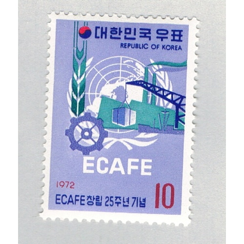 Korea 814 Unused UN emblem 1972 CV 1.25 (BP66705)