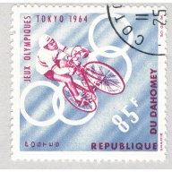 Dahomey 192 Used Olympics Bicyclist 1964 CV 1.40 (BP67405)