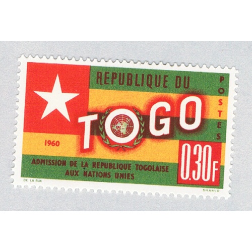 Togo 386 MLH Togo Flag 2 1961 (BP67712)