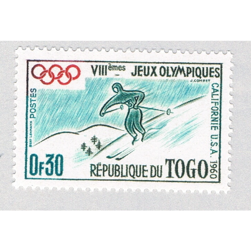 Togo 369 MLH Skier olympics 1960 (BP67717)