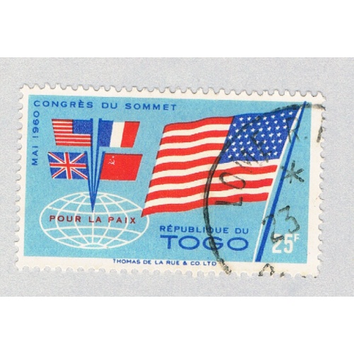 Togo 385 Used American Flag 1960 (BP67721)