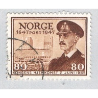 Norway 289 Used King Haakon 1947 (BP68308)
