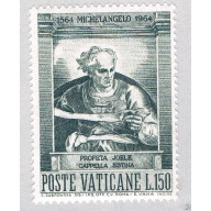 Vatican 391 Unused Painting Joel 1964 (BP68501)