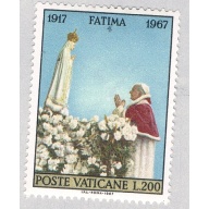 Vatican 457 Unused Fatima 1967 (BP68511)