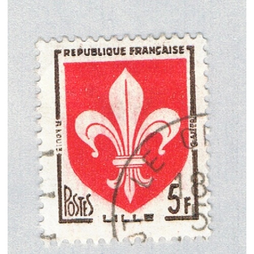 France 902 Used Arms of Lille 1 1958 (BP69013)