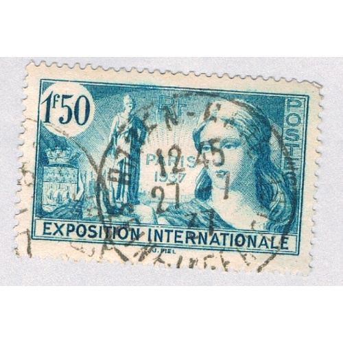 France 324 Used Exposition Allegory 1937 CV 1.25 (BP69226)
