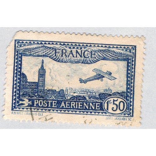 France C6 Used Plane nipped ul corner 1930 CV 2.25 (BP69315)