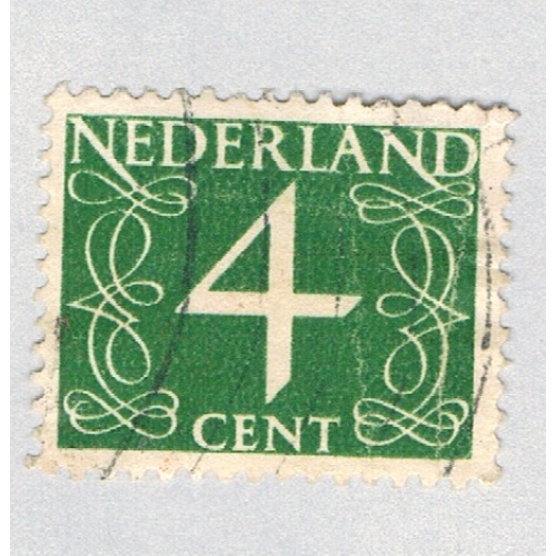 Netherlands 285 Used Numeral 4 2 1946 (BP69639)