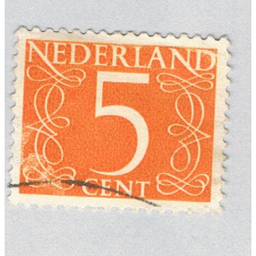 Netherlands 341 Used Numeral 5 2 1953 (BP69641)
