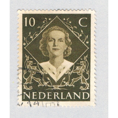 Netherlands 304 Used Queen Juliana 1 1948 (BP69809)