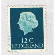 Netherlands 345 Used Queen Juliana 2 1953 (BP70007)