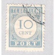 Netherlands J55 Used Numeral 10 1912 (BP70025)