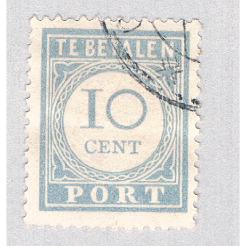 Netherlands J55 Used Numeral 10 1912 (BP70025)