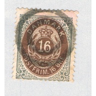 Denmark 30 Used Numeral 16 1875 CV 6.50 (BP70032)