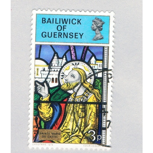 Guernsey 87 Used Christmas 1 1973 (BP70208)