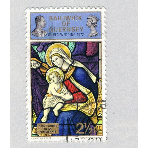Guernsey 74 Used Virgin and child 1972 (BP70209)
