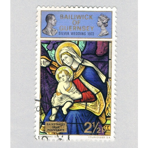 Guernsey 74 Used Virgin and child 1 1972 (BP70210)