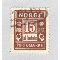 Norway J4 Used Postage Due 1889 CV 1.75 (BP70503)