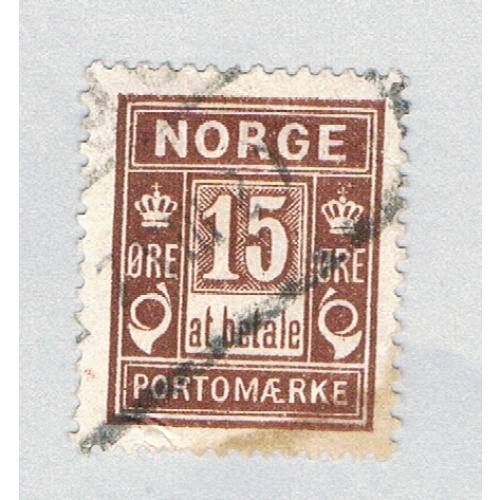 Norway J4 Used Postage Due 1 1889 CV 1.75 (BP70504)