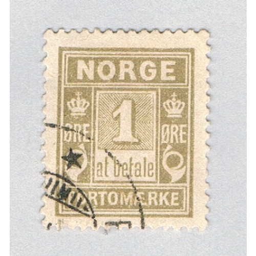 Norway J1 Used Postage Due 1889 CV 2.50 (BP70510)