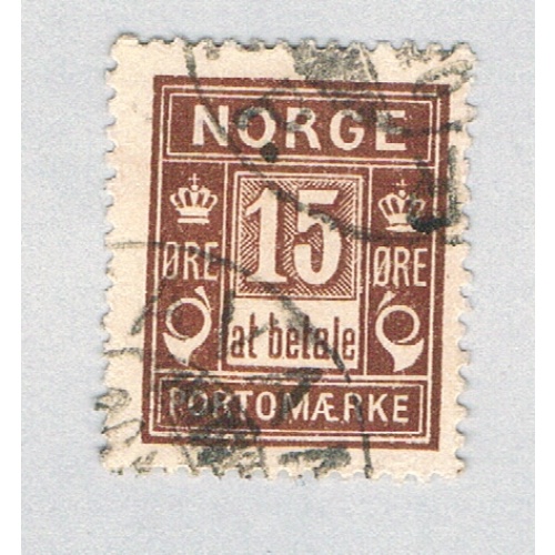 Norway J4 Used Postage Due 1 1889 CV 1.75 (BP70516)