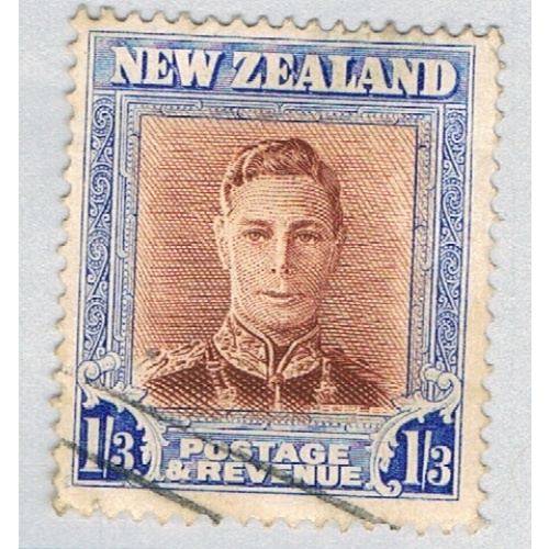 New Zealand 267 Used George VI 1 1947 CV 2.00 (BP70532)
