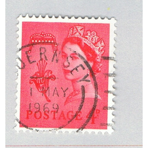 Guernsey 6 Used Lily and Crown 1958 (BP70628)