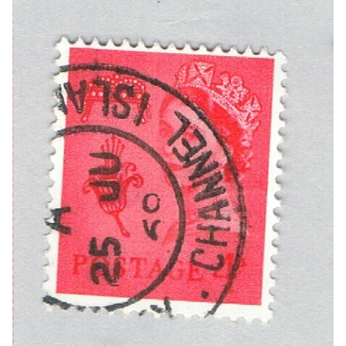 Guernsey 6 Used Lily and Crown 2 1958 (BP70630)