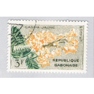 Gabon 157 Used Yellow Flower 1961 (BP70827)