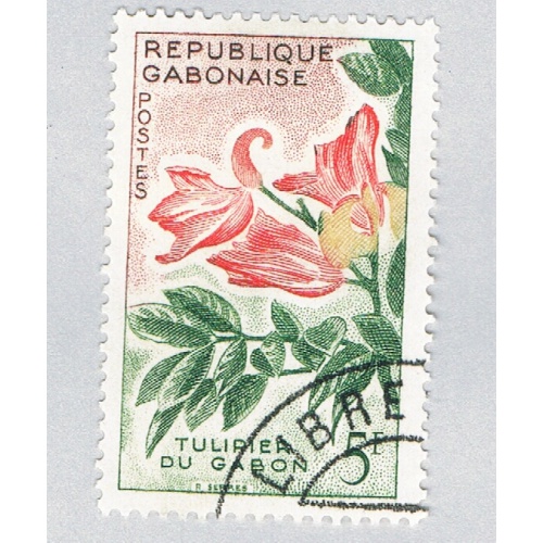 Gabon 158 Used Tulip Tree 1961 (BP71413)