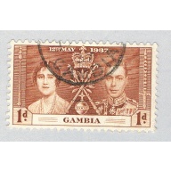 Gambia 129 Used Coronation Issue 1937 CV 1.30 (BP71501)