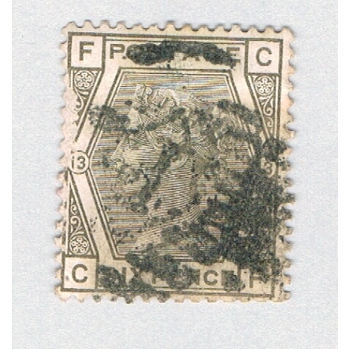 Great Britain 62 Used Queen Victoria plate 13 1873 CV 70.00 (BP71726)