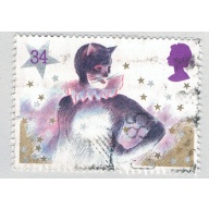 Great Britain 1128 Used Pantomime Cat 1985 (BP71908)