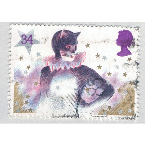 Great Britain 1128 Used Pantomime Cat 1985 (BP71908)