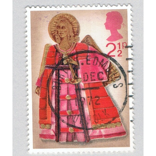 Great Britain 680 Used Angel holding Trumpet 1972 (BP72012)