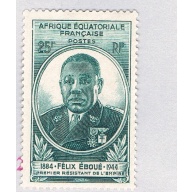 Equitorial Africa 157 MLH Governor Felix Eboue 1945 CV 1.90 (BP72025)