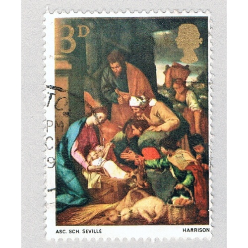 Great Britain 522 Used The Adoration of the Shepherds 1967 (BP72101)