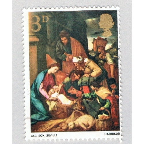 Great Britain 522 Used The Adoration of the Shepherds 1 1967 (BP72102)