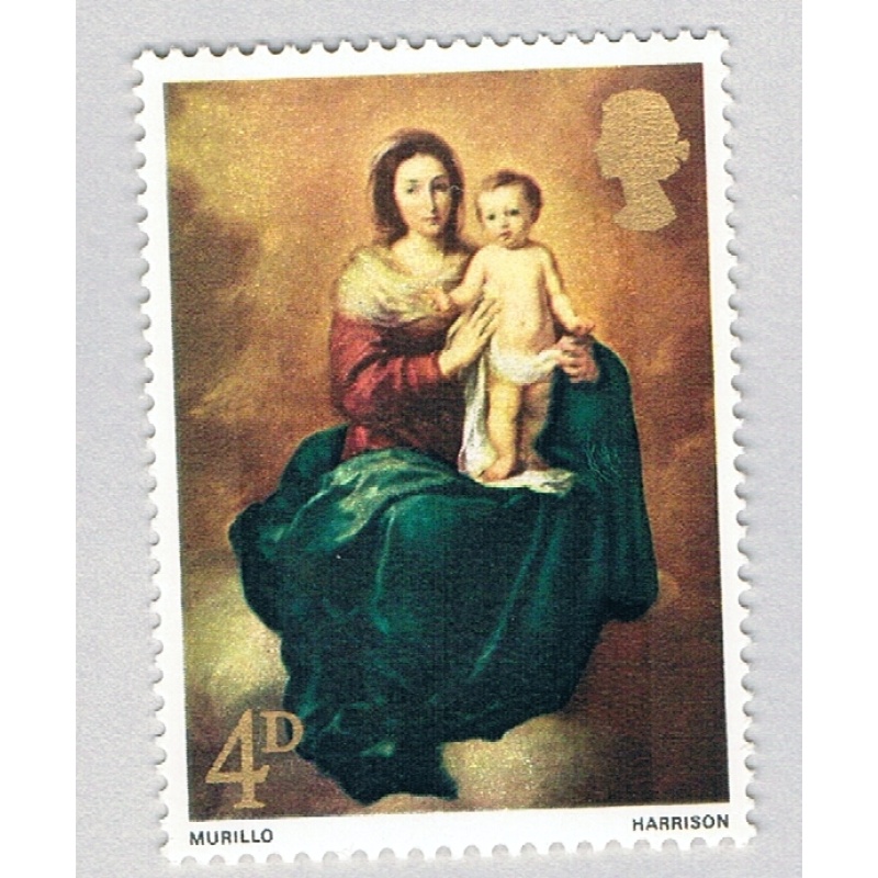 Great Britain 523 Unused Madonna and Child (Murillo) 1967 (BP72119)