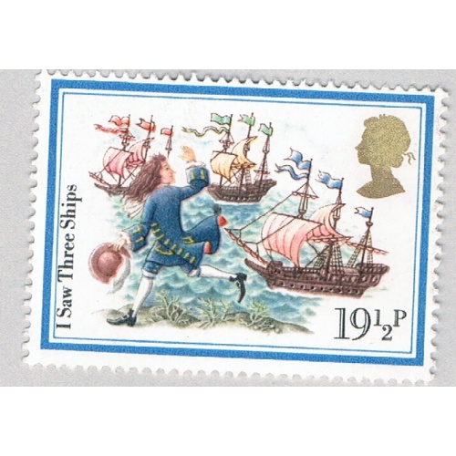 Great Britain 1008 MLH I Saw Three Ships 1 1982 (BP72218)