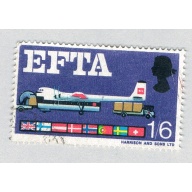 Great Britain 481 Used Plane 2 1967 (BP72226)