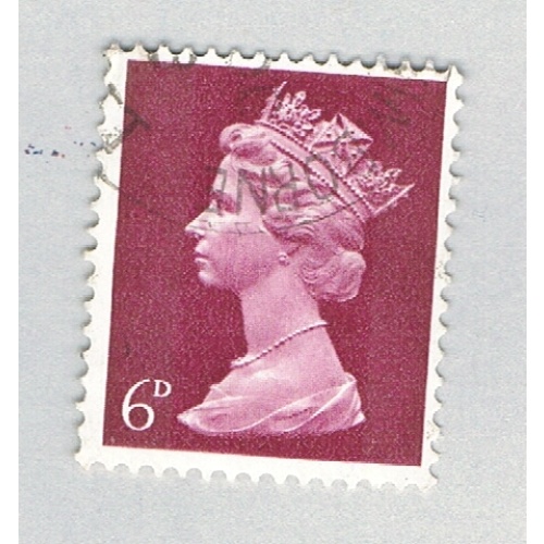 Great Britain MH9 Used QEII brown 6p 1967 (BP72409)