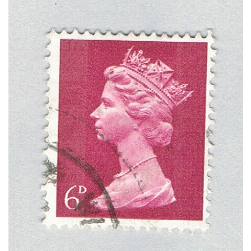 Great Britain MH9 Used QEII brown 6p 2 1967 (BP72411)