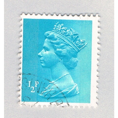 Great Britain  Used QEII cyan .5p  (BP72412)